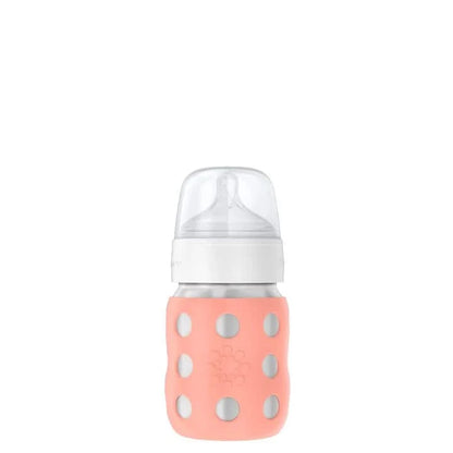 Lifefactory Stainless Steel Baby Bottle Stage 2 Wide Nipple