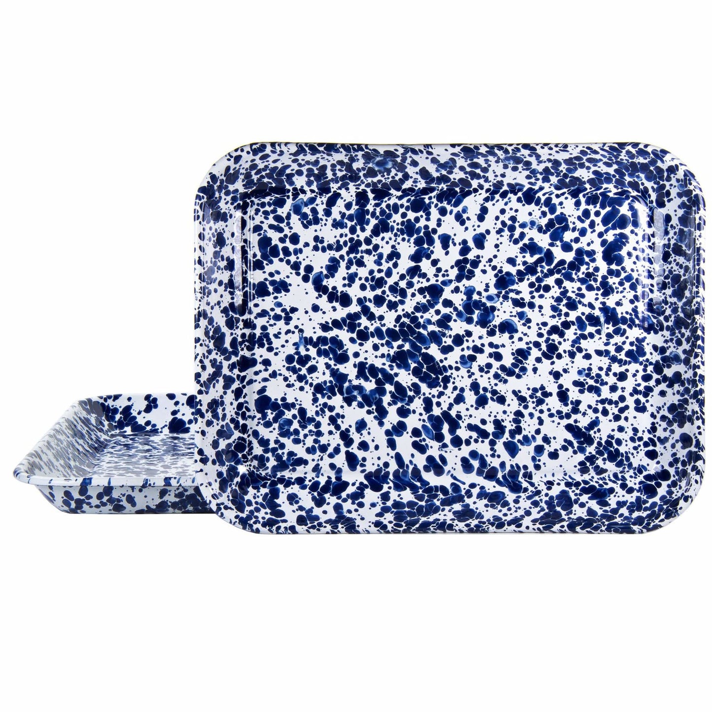 Golden Rabbit Enamelware Quarter Sheet Trays - Set of 2