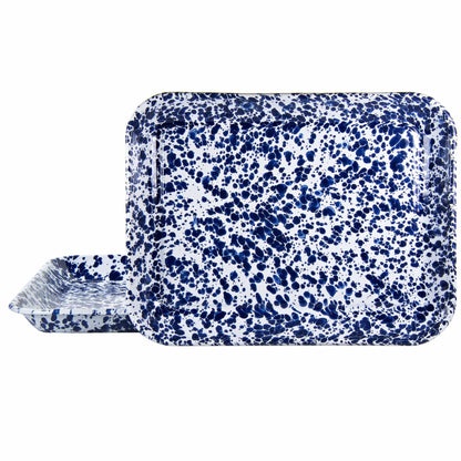 Golden Rabbit Enamelware Quarter Sheet Trays - Set of 2