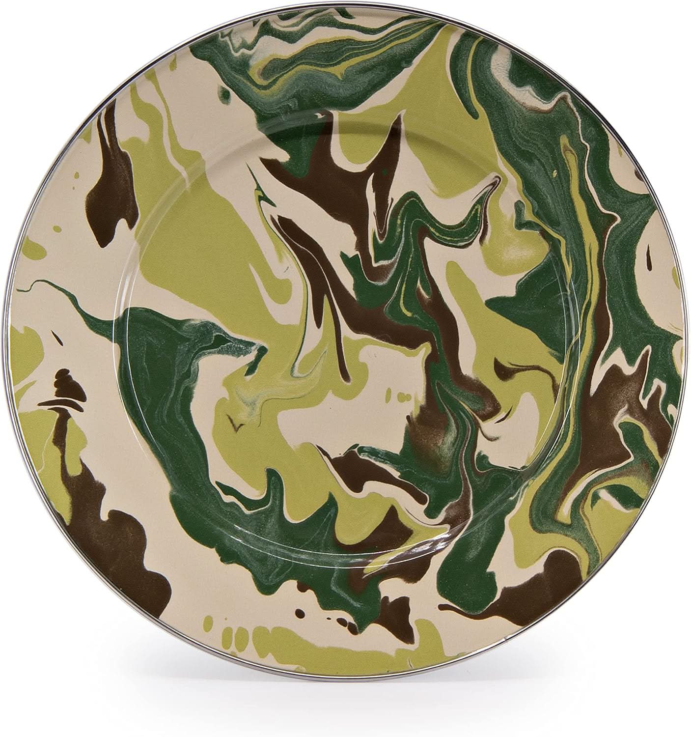 Golden Rabbit Enamelware Dinner Plates - Set of 4
