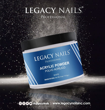 Legacy Nails Acrylic Powder White 4oz