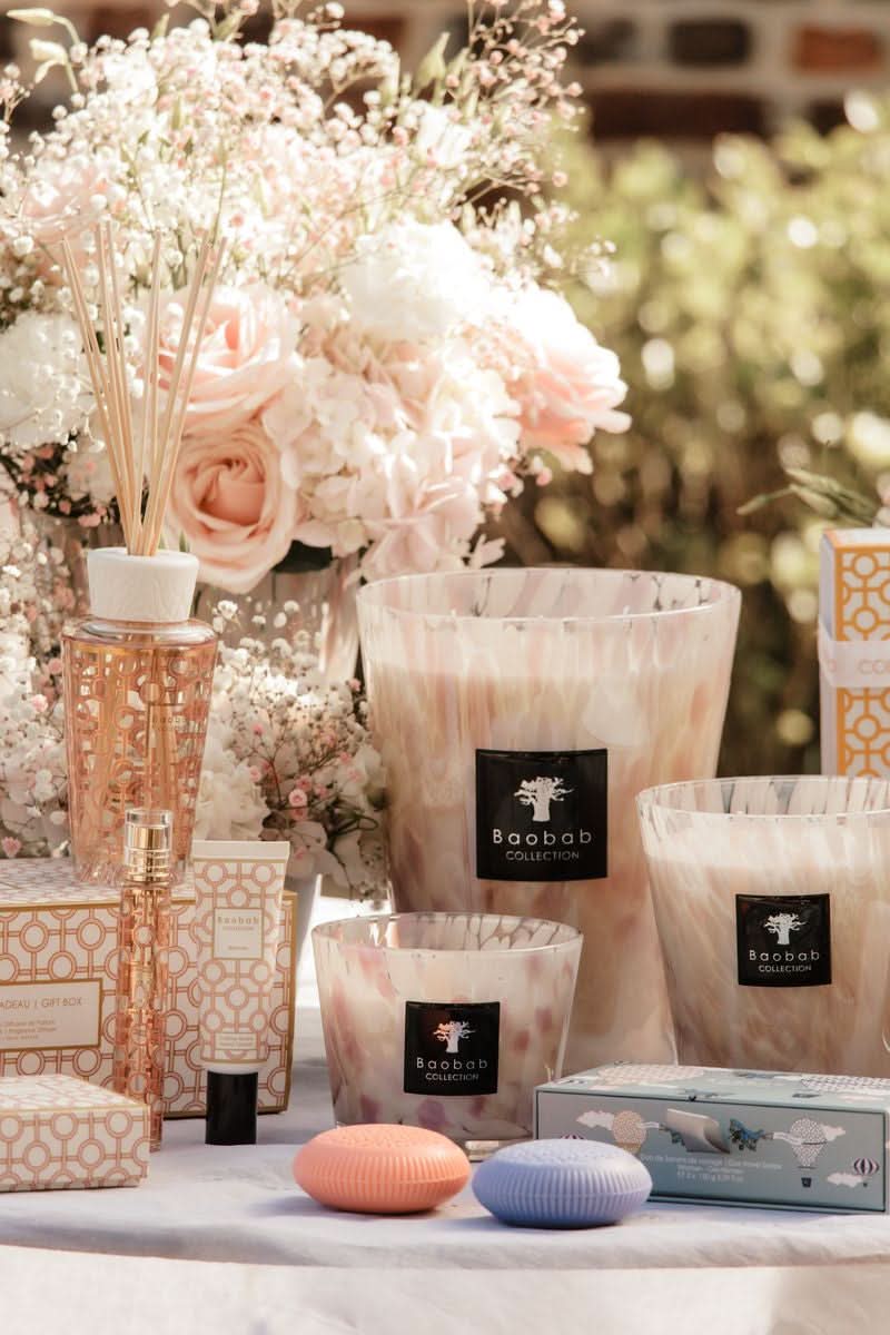 Baobab Collection White Pearls Candle – The Beauty Box