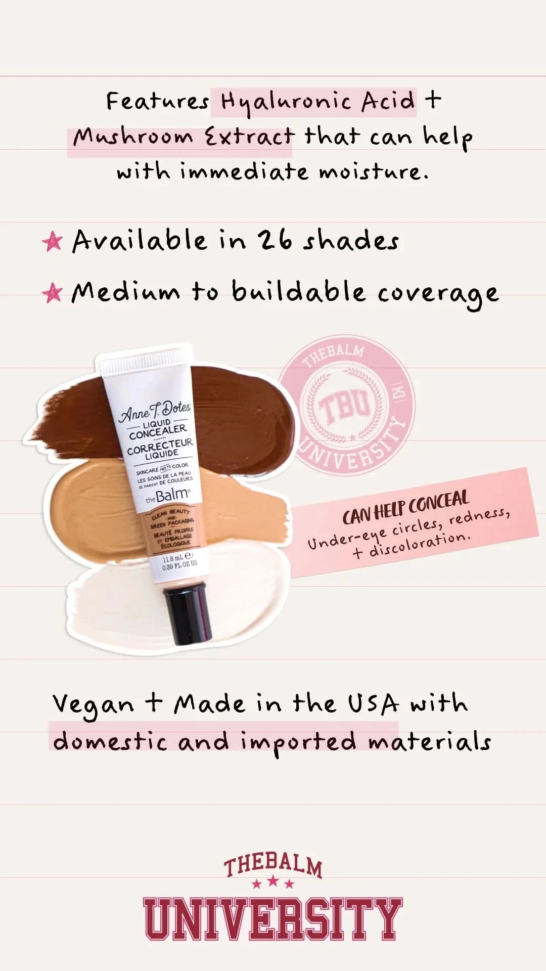 theBalm Anne T. Dotes® Liquid Concealer 0.39 fl oz / 11.8 ml