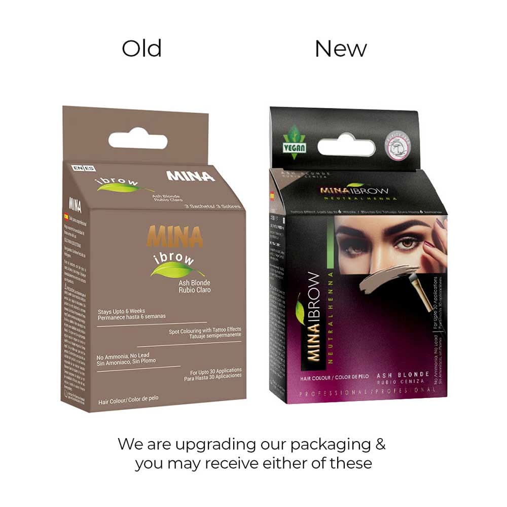 Mina Ibrow Henna Regular Brow Tint Kit - Ash Blonde