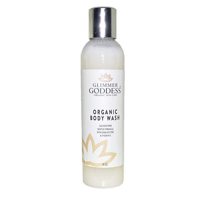 Glimmer Goddess Organic Moisturizing Body Wash, 8 oz