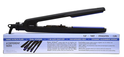 H2PRO CLASSIC SILK TITANIUM CERAMIC TOURMALINE IRON STRAIGHTENER - 1 1/4" (SR114)