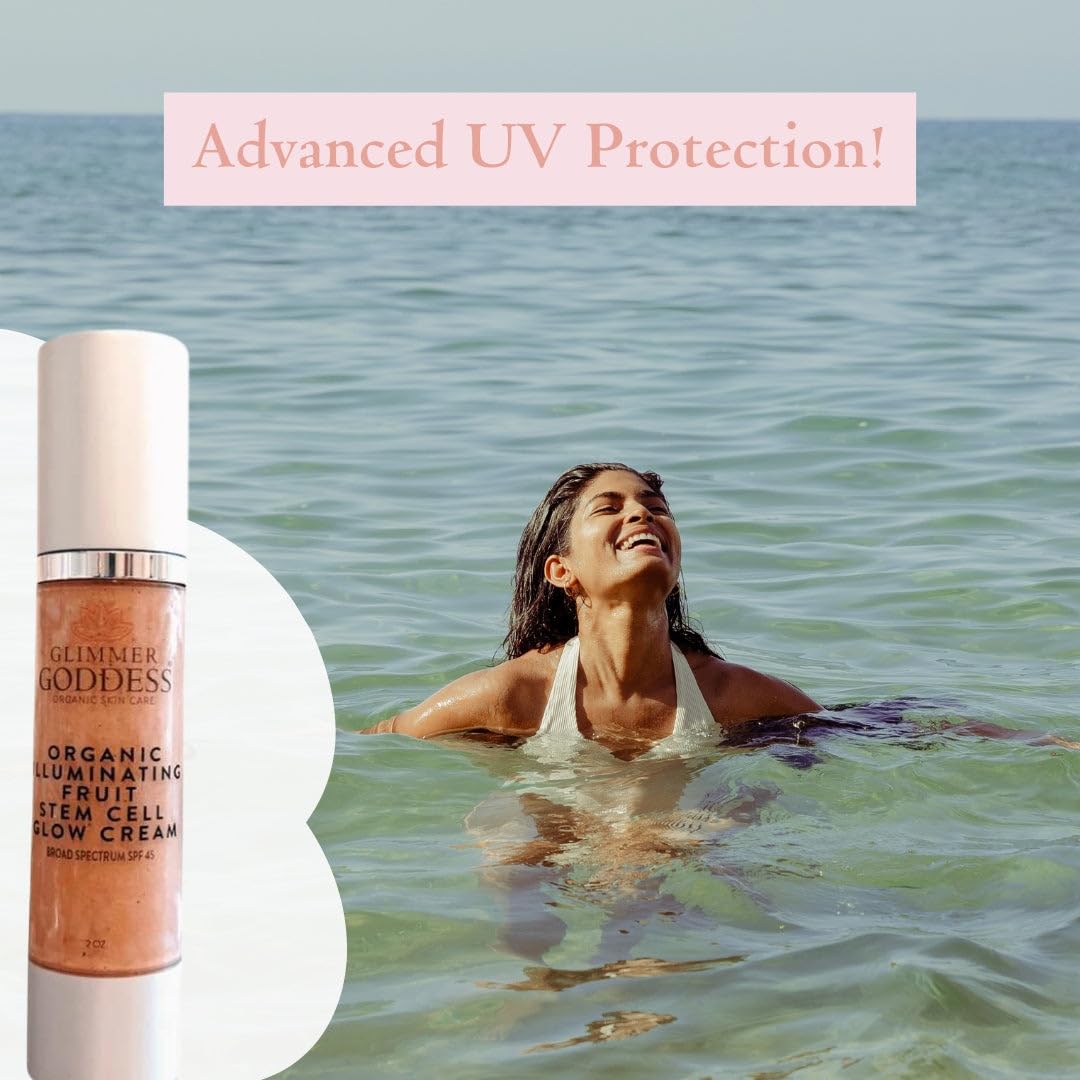 Glimmer Goddess Organic Illuminating Fruit Stem Cell Glow CC Cream SPF 45 2oz