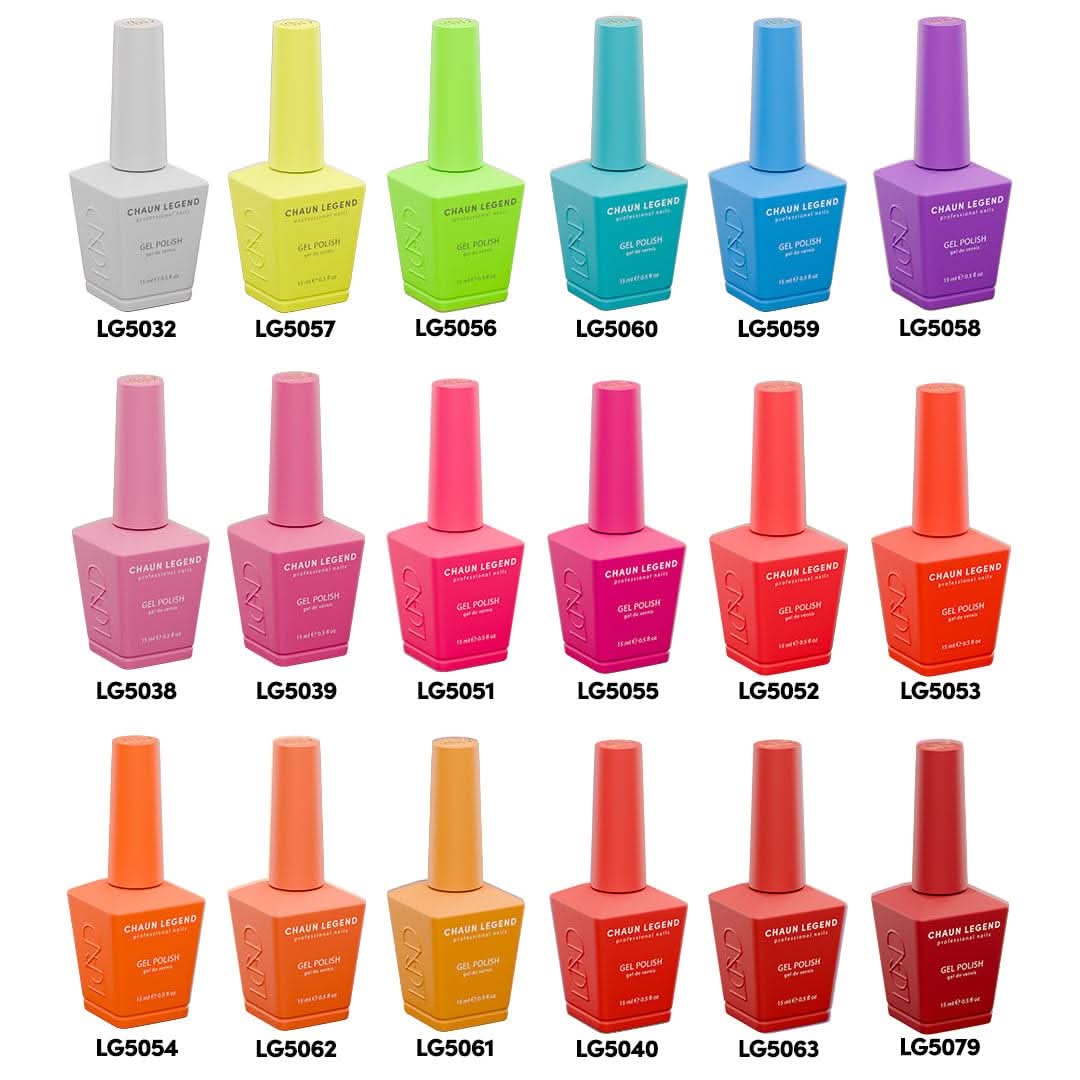 Chaun Legend Hue Drive Me Crazy Gel Nail Polish Collection 18 pc