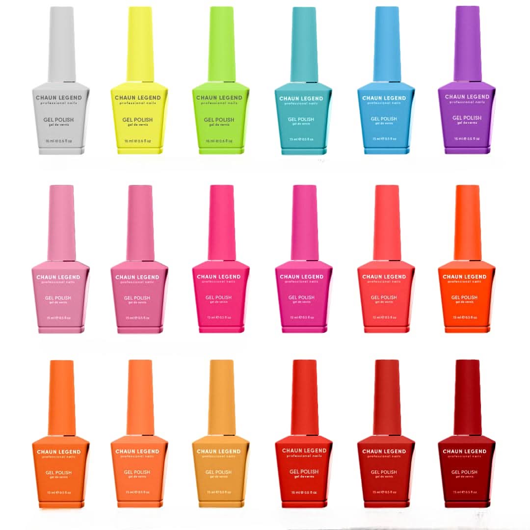 Chaun Legend Hue Drive Me Crazy Gel Nail Polish Collection 18 pc