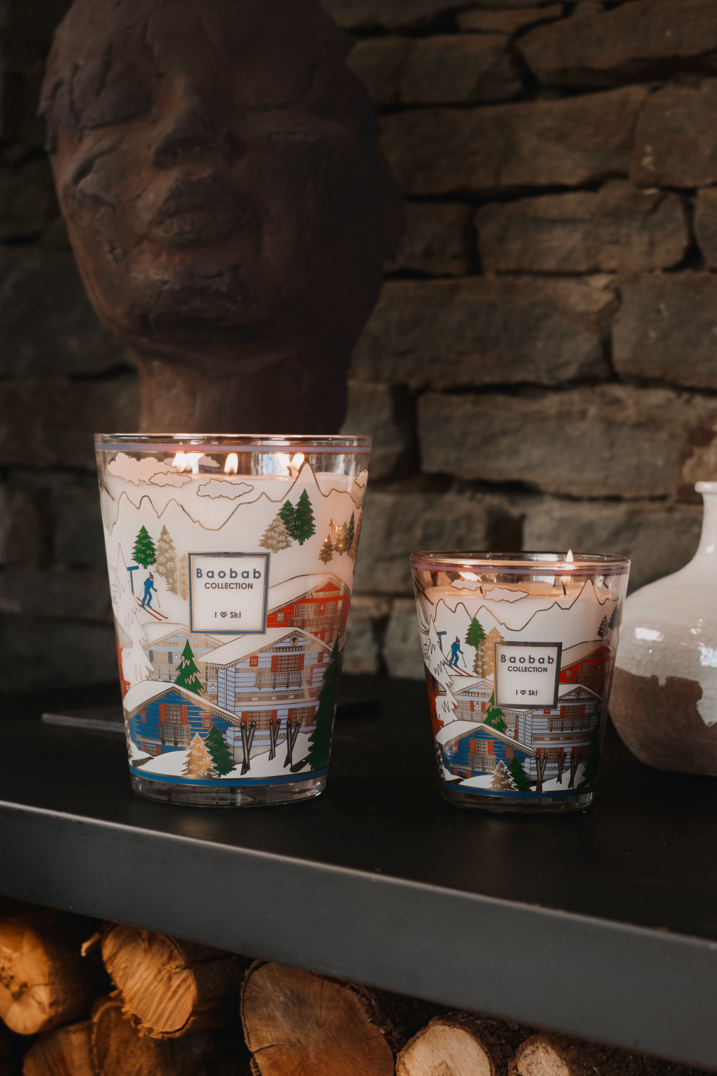 Baobab Collection I Love Ski 2026 4-Wick Max 16 Candle, 2.3 kg