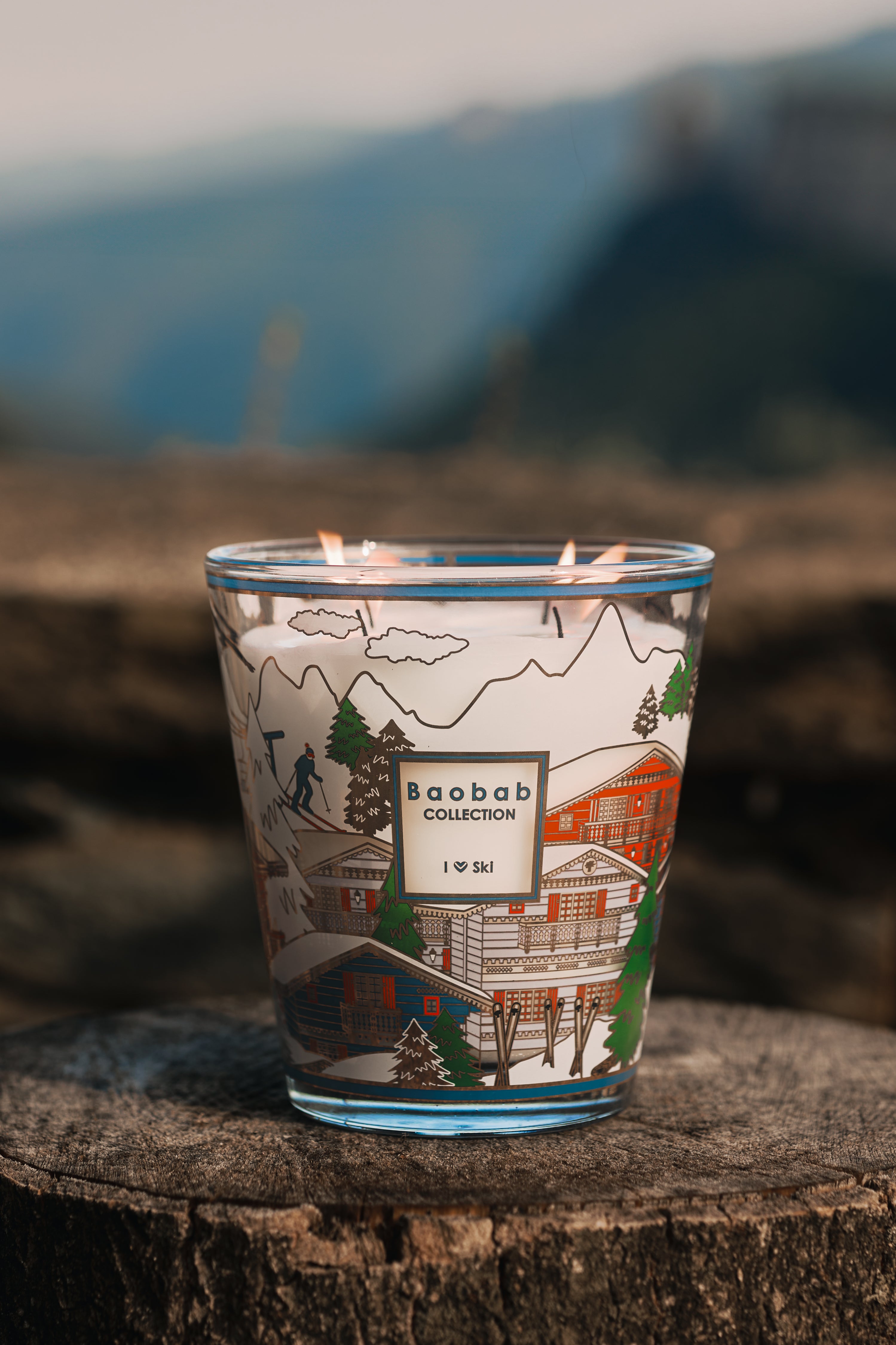 Baobab Collection I Love Ski 2026 4-Wick Max 16 Candle, 2.3 kg