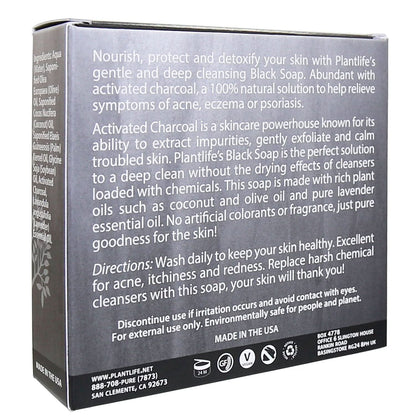 Plantlife Aromatherapy Herbal Soap Black 4 oz