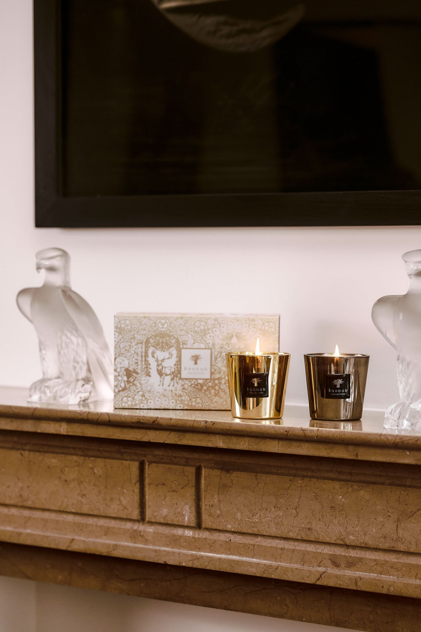 Baobab Collection CANDLE DUO, AURUM & PLATINUM
