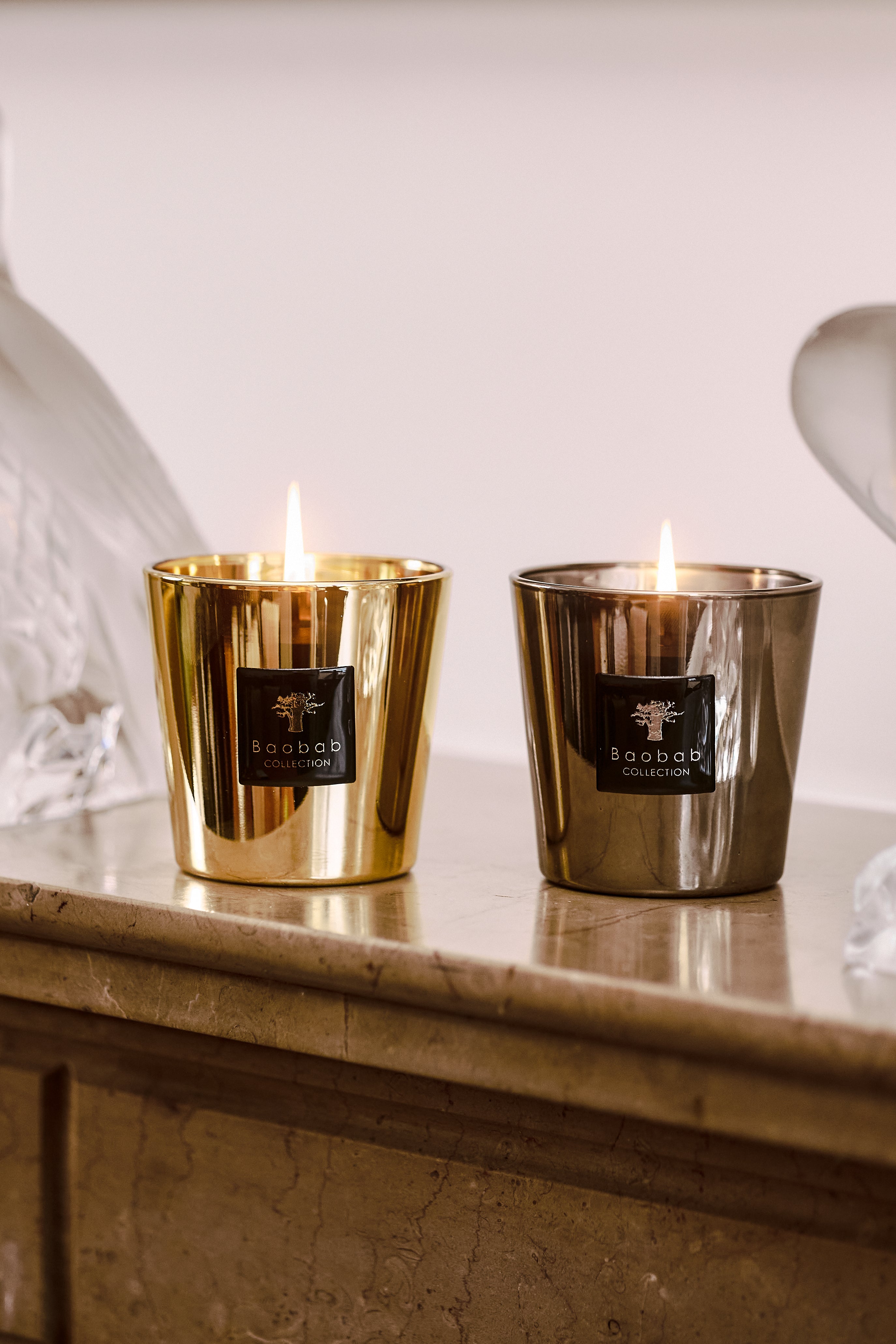 Baobab Collection AURUM & PLATINUM LES EXCLUSIVES CANDLE DUO