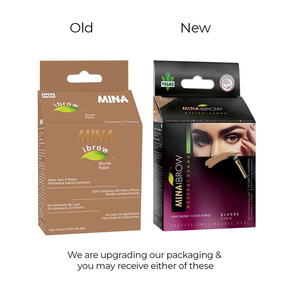 Mina Ibrow Henna Regular Brow Tint Kit - Blonde