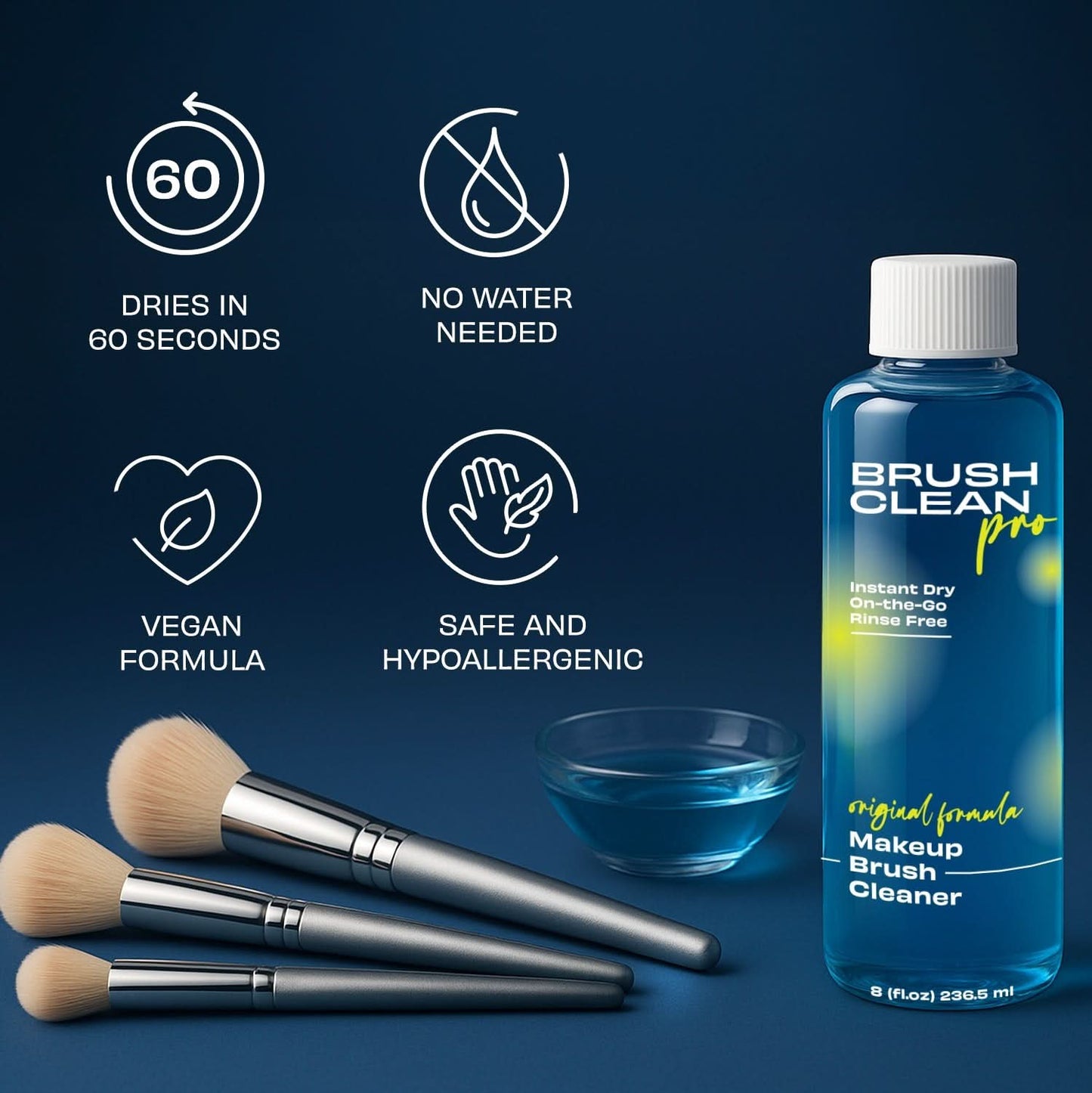 Brush Clean PRO Makeup Brush Cleaner