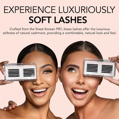 KIARA SKY LASH Cashmere Classic Lash Extensions | Premium Cashmere Lash Extensions | Soft Semi-matte natural finish | For Professional Eyelash Extensions Use Only | Black, (C-0.15-14mm)