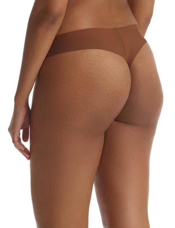 commando Butter Mid Rise Thong, Cinnamon, Medium