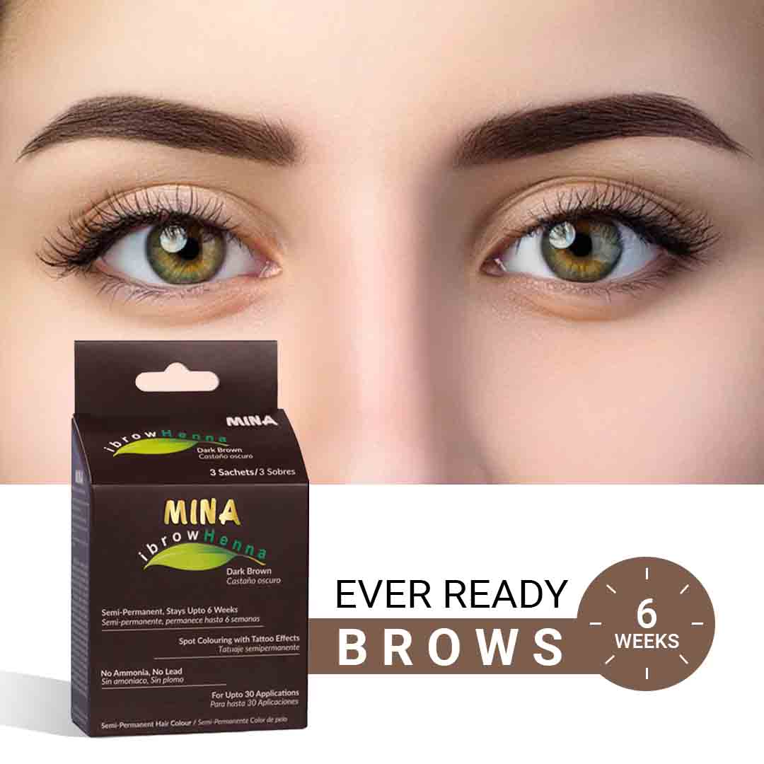 Mina Ibrow Henna Regular Kit - Dark Brown