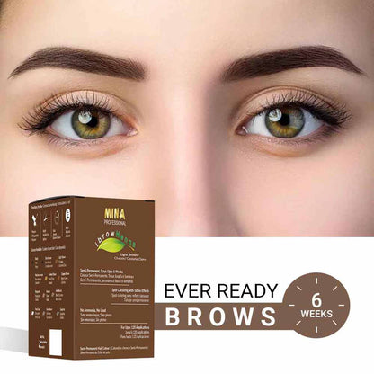 MINA IBROW - HENNA REFILL PACK LIGHT BROWN