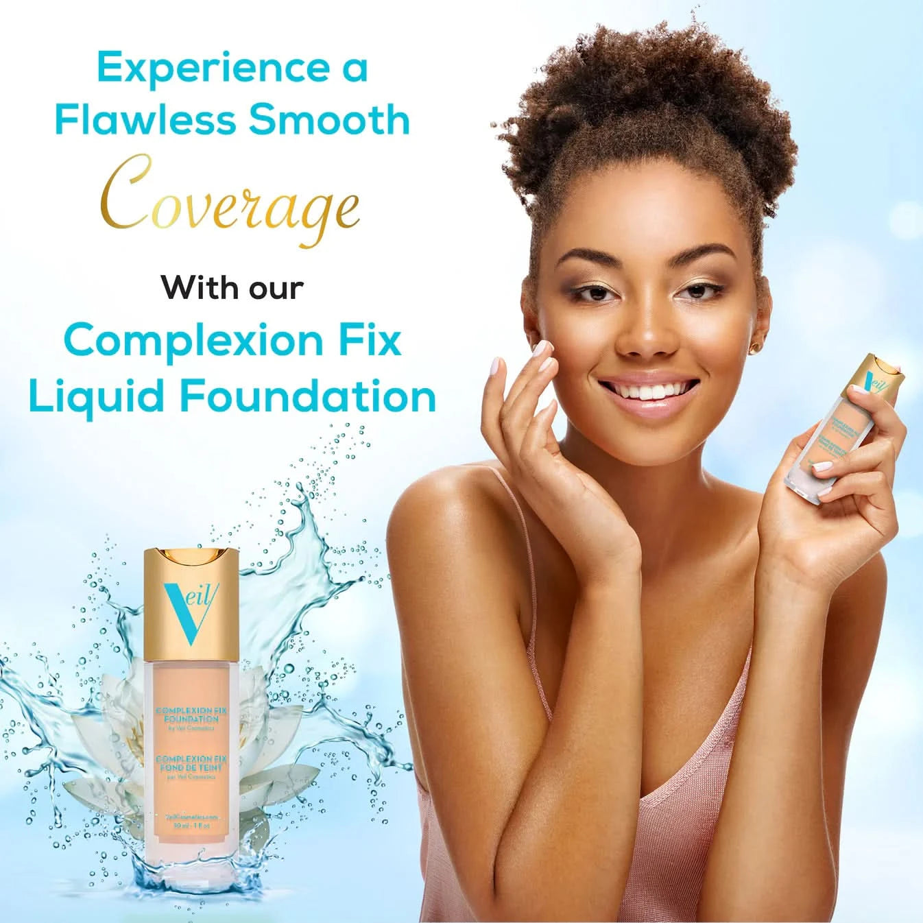 Veil Cosmetics Complexion Fix Foundation Deep 5N (Neutral) 30ml
