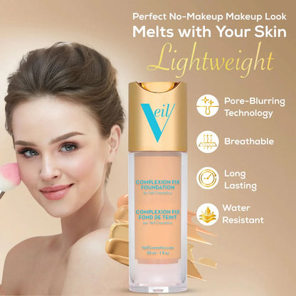 Veil Cosmetics Complexion Fix Foundation Tan 4N (Neutral) 30ml