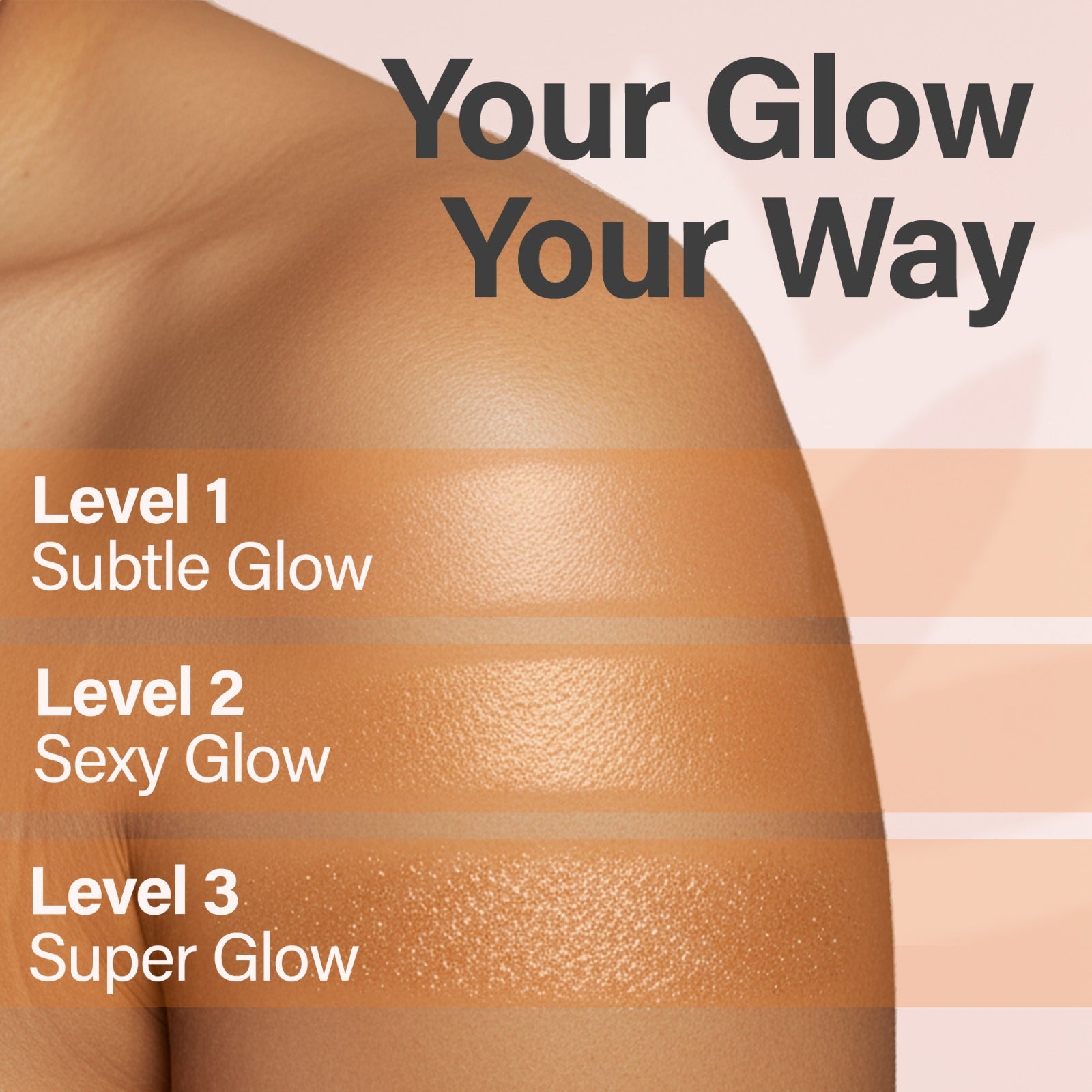 Glimmer Goddess Organic Shimmer Whipped Body Butter 4 oz - Level 1 Subtle Gold