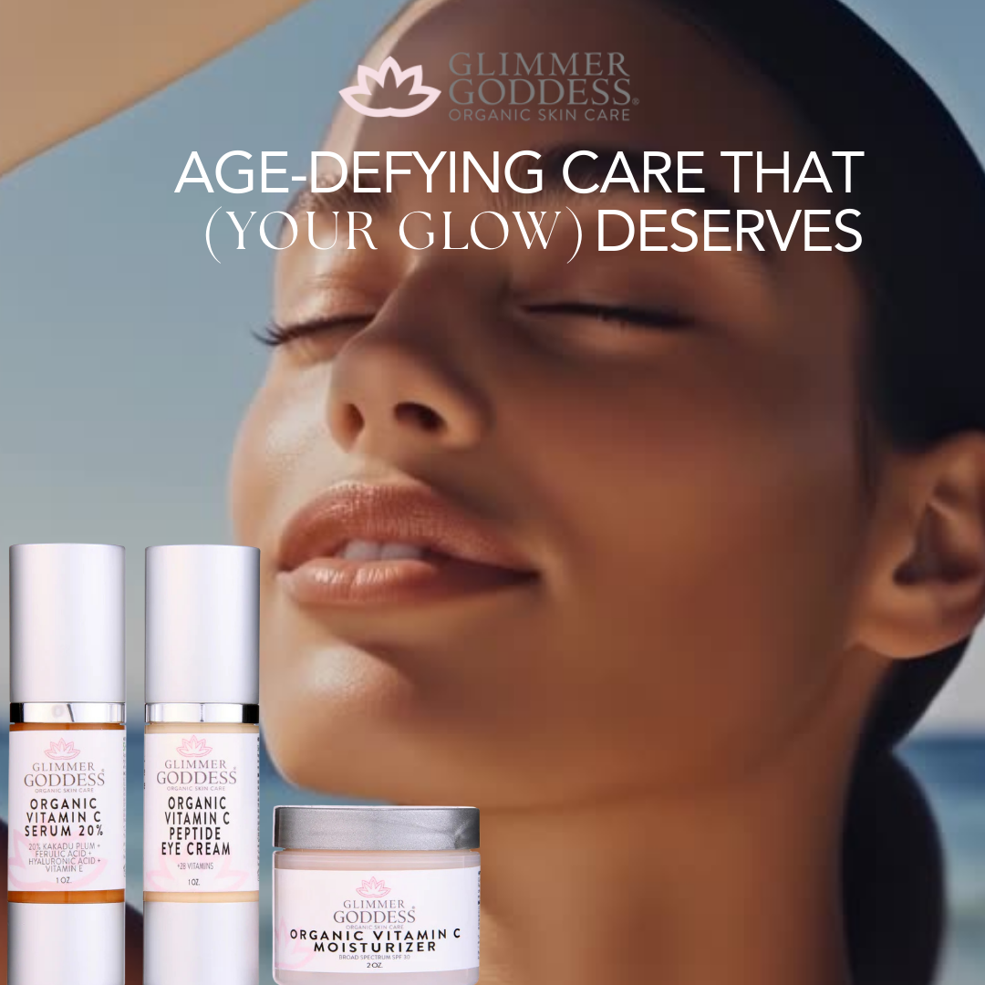 Glimmer Goddess Vitamin C Anti Aging Kit - Eye Serum, Serum & Moisturizer