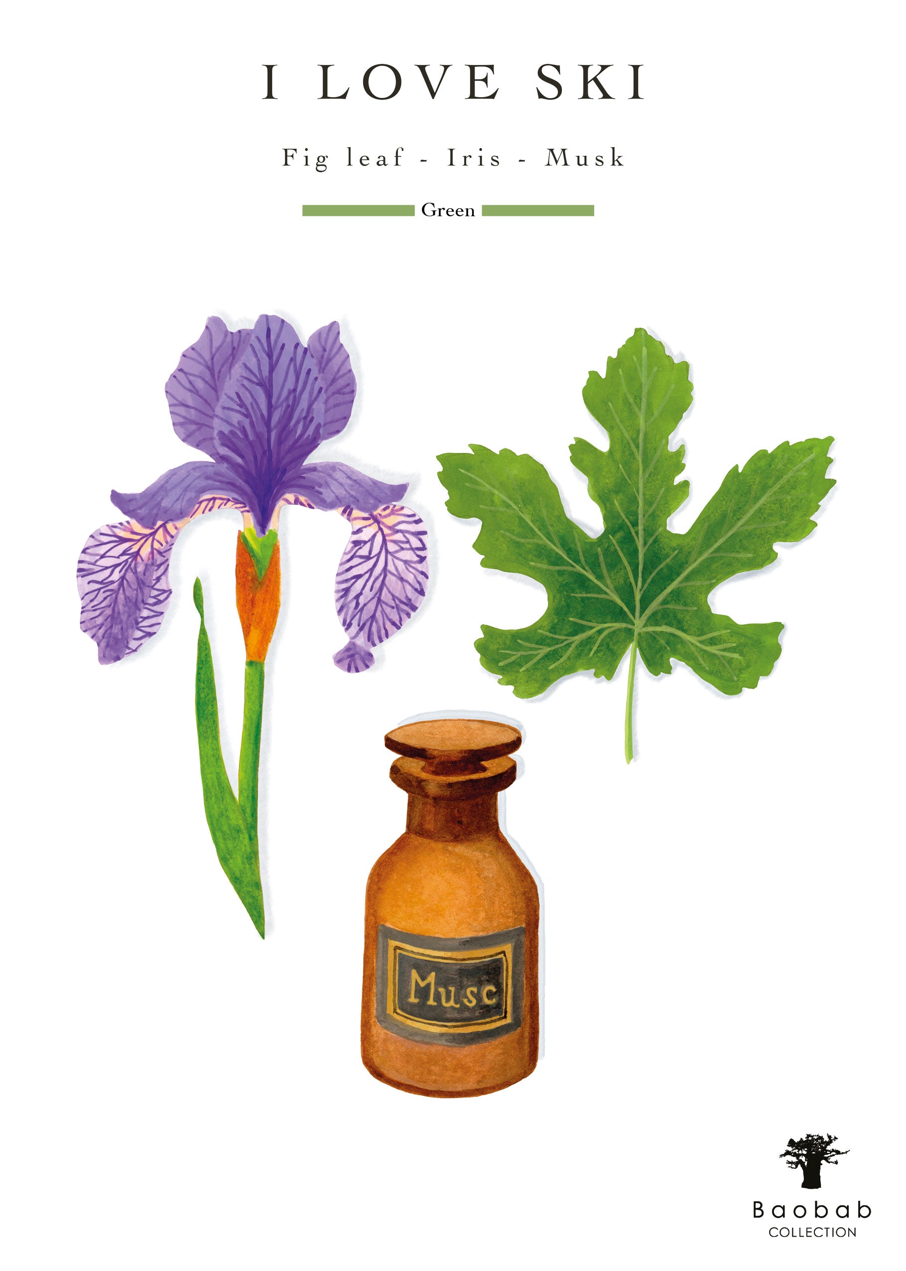 Baobab Collection I Love Ski 2026 4-Wick Max 16 Candle, 2.3 kg