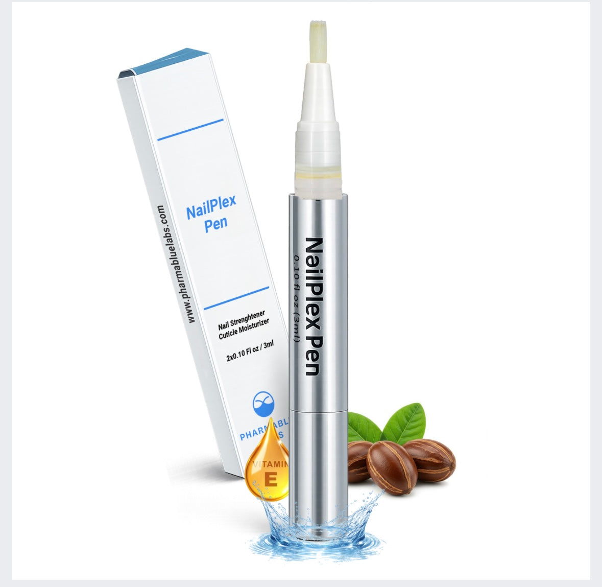 NailPlex Shield Nail Strengthener & Nail Repair Advanced Formula Treatment Pen 3ml (2 Pack)