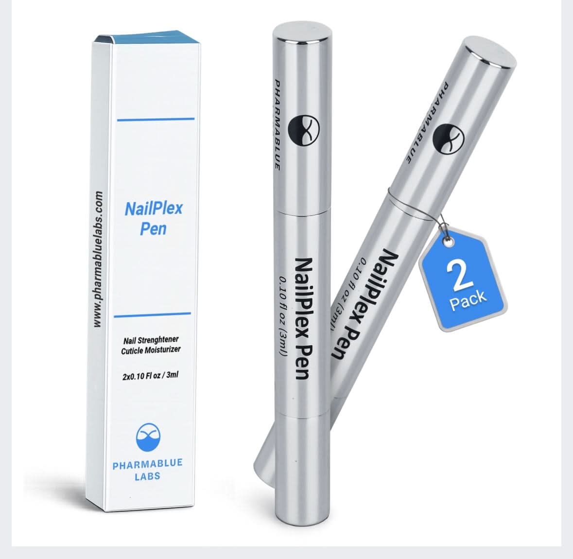 NailPlex Shield Nail Strengthener & Nail Repair Advanced Formula Treatment Pen 3ml (2 Pack)