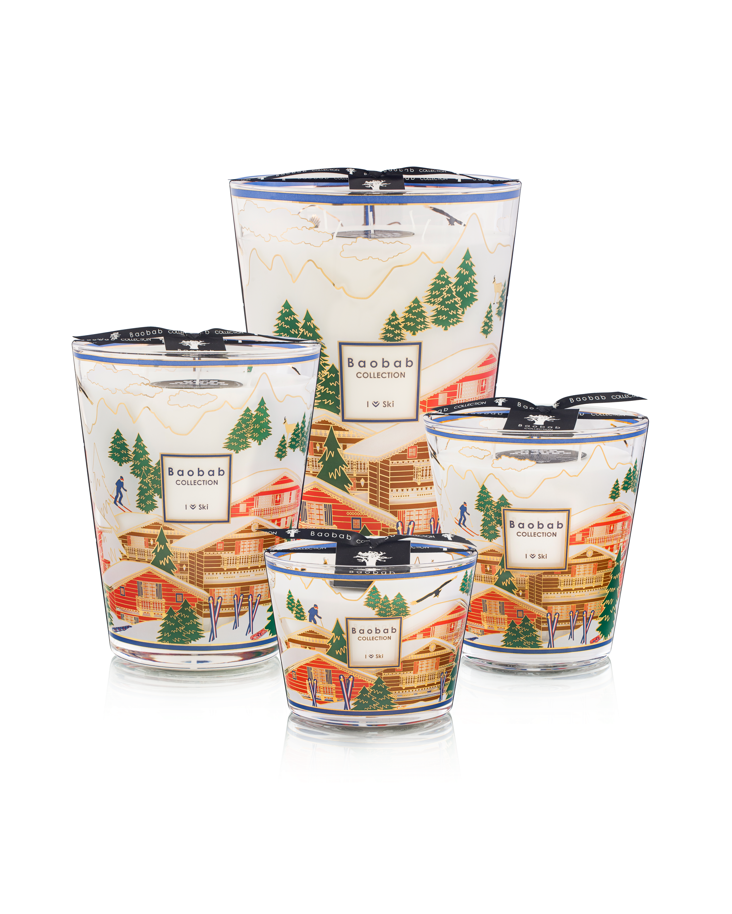 Baobab Collection I Love Ski 2025 4-Wick Max 16 Candle