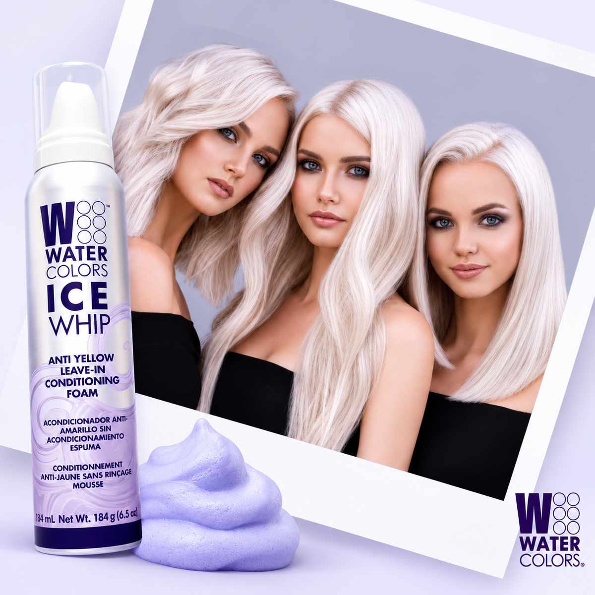 Watercolors Ice Whip Leave-In Conditioning Foam