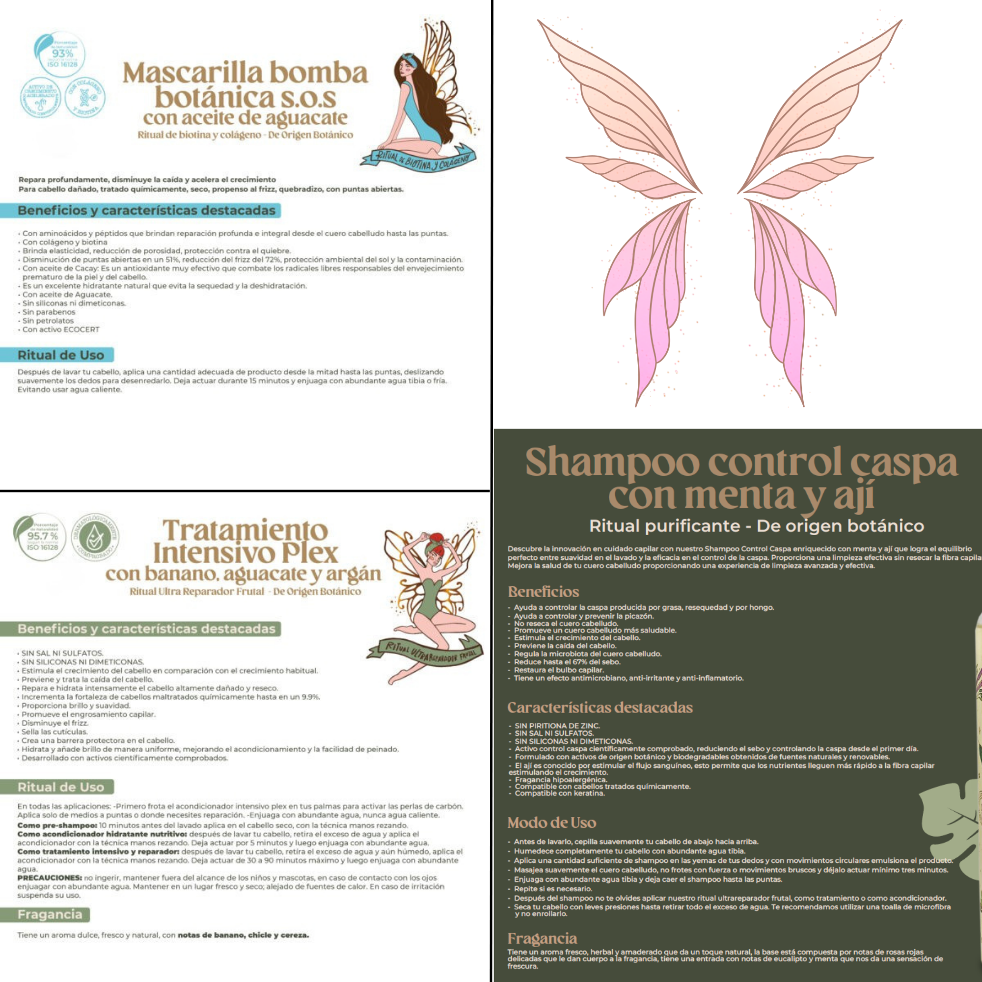 Ritual Botanico Repairing Combo for Oily with Dandruff Hair - Mint and Chili , Plex & Bomb Mask