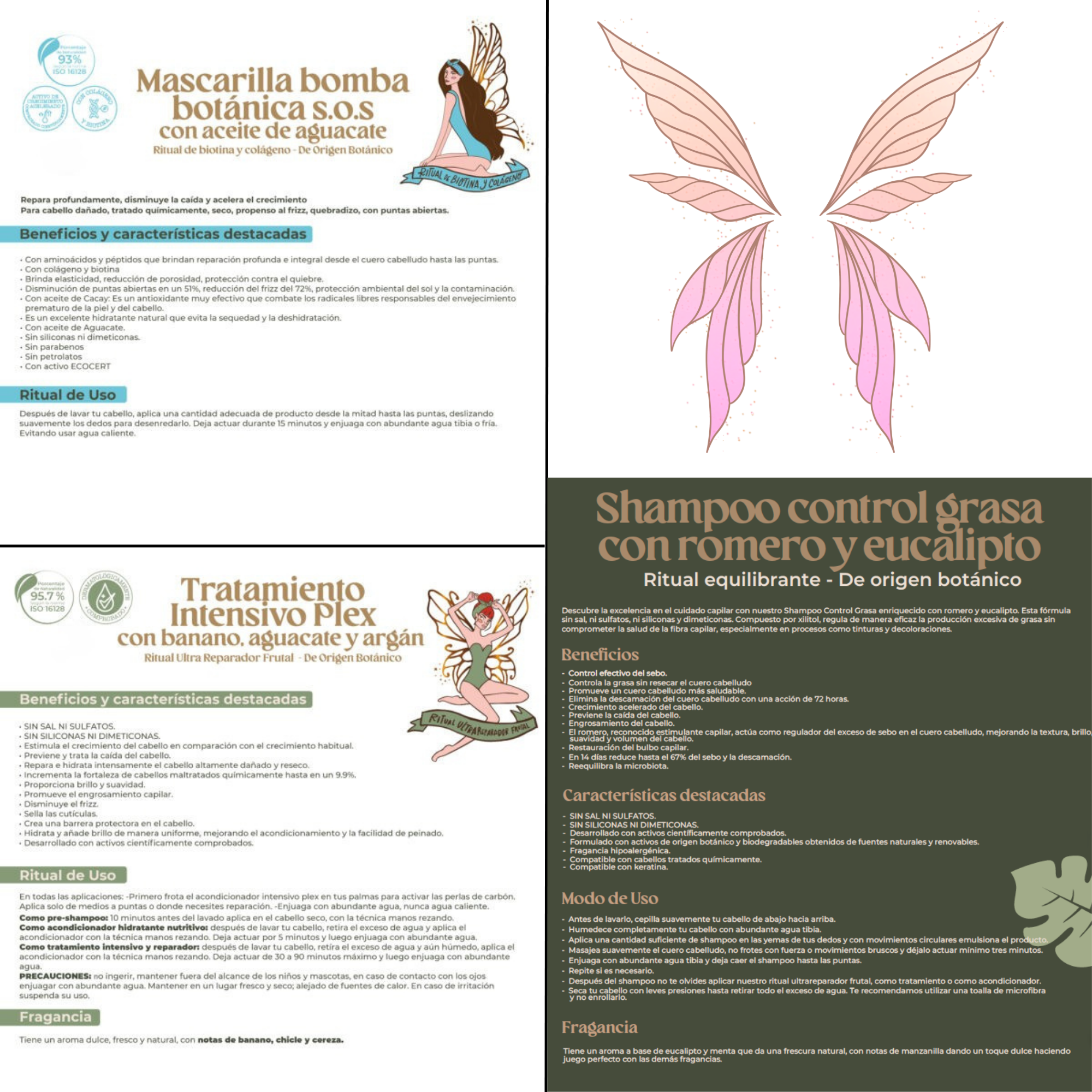 Ritual Botanico - Repairing Combo for Oily Hair - Rosemary ,Plex & Bomb Mask  400 ml