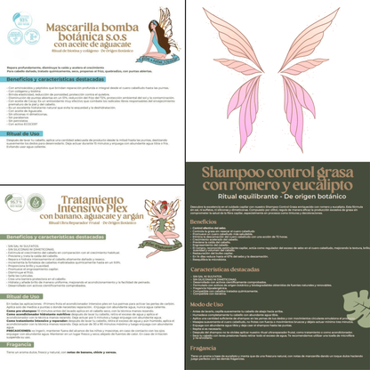Ritual Botanico Repairing Combo for Oily Hair (Rosemary ,Plex & Bomb Mask)