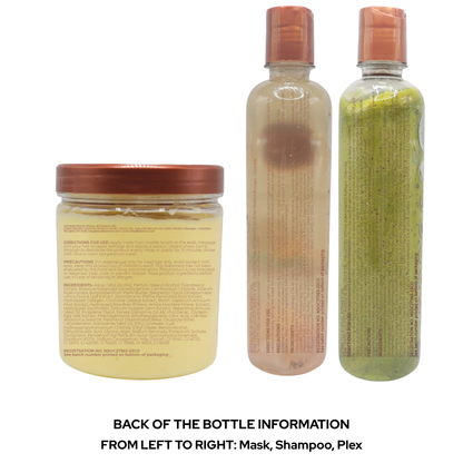 Ritual Botanico Repairing Combo (Onion Shampoo, Plex Conditioner & Bomb Mask)