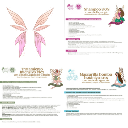 Ritual Botanico Repairing Combo (Onion Shampoo, Plex Conditioner & Bomb Mask)