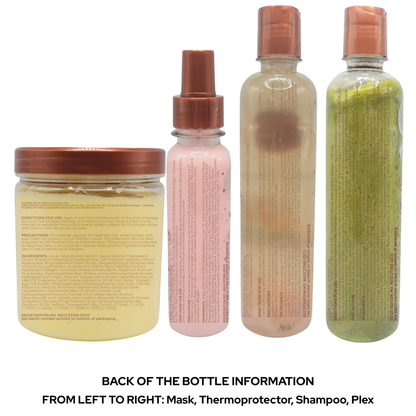 Ritual Botanico Repairing Bundle (Onion Shampoo, Plex Conditioner, Bomb Mask, Thermoprotector)