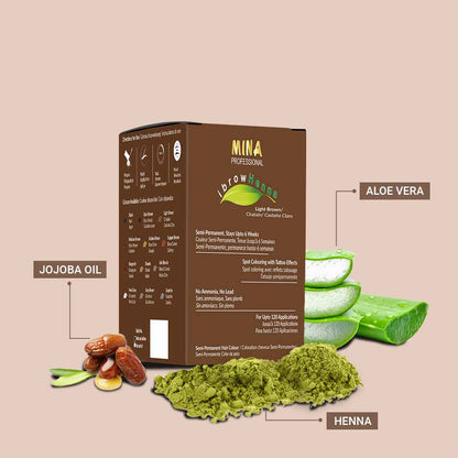 MINA IBROW - HENNA REFILL PACK LIGHT BROWN
