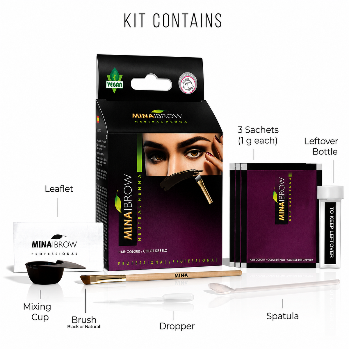 MINAIBROW - NATURAL HENNA TINT KIT