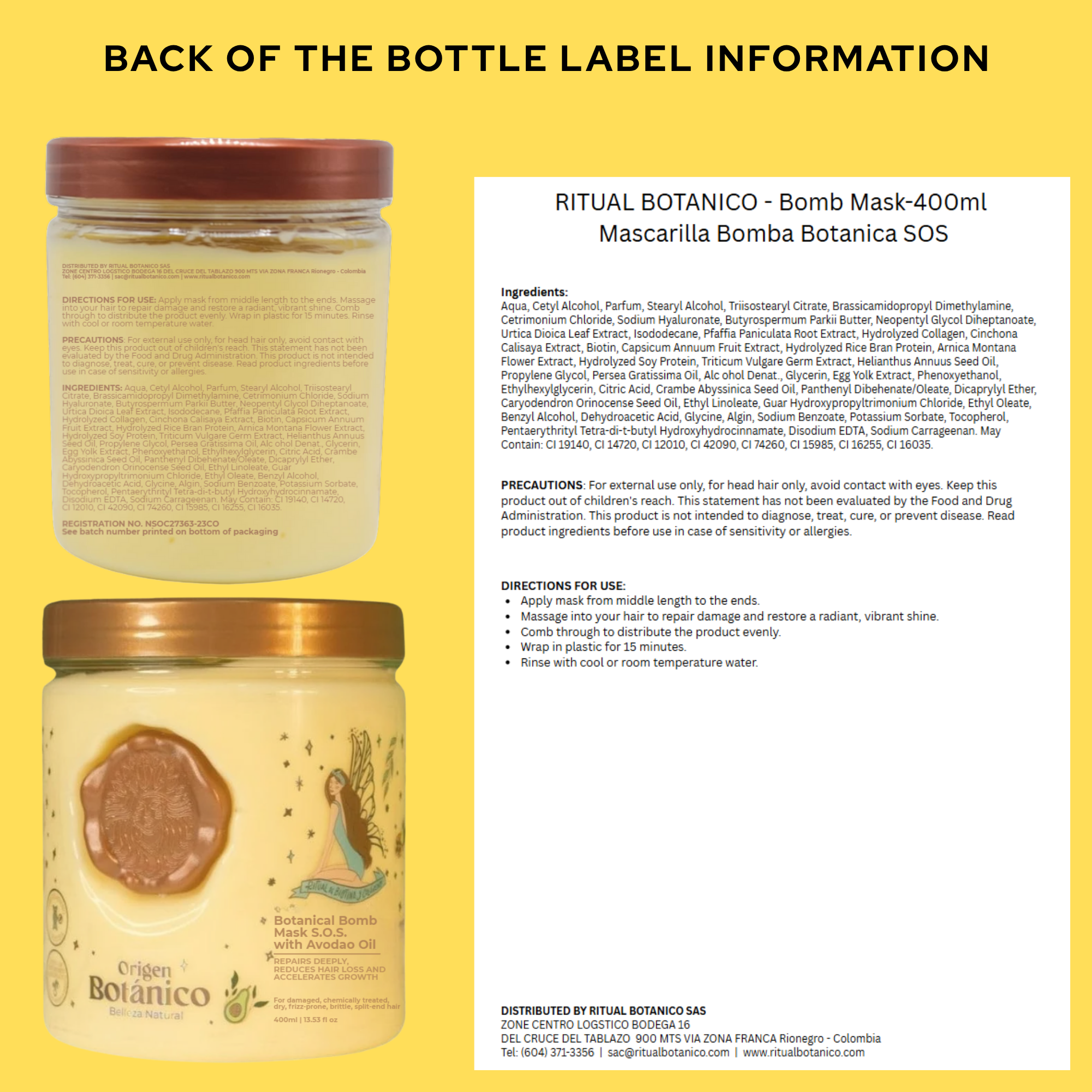 Ritual Botanico - Bomb Mask with Collagen + Biotin 400 ml