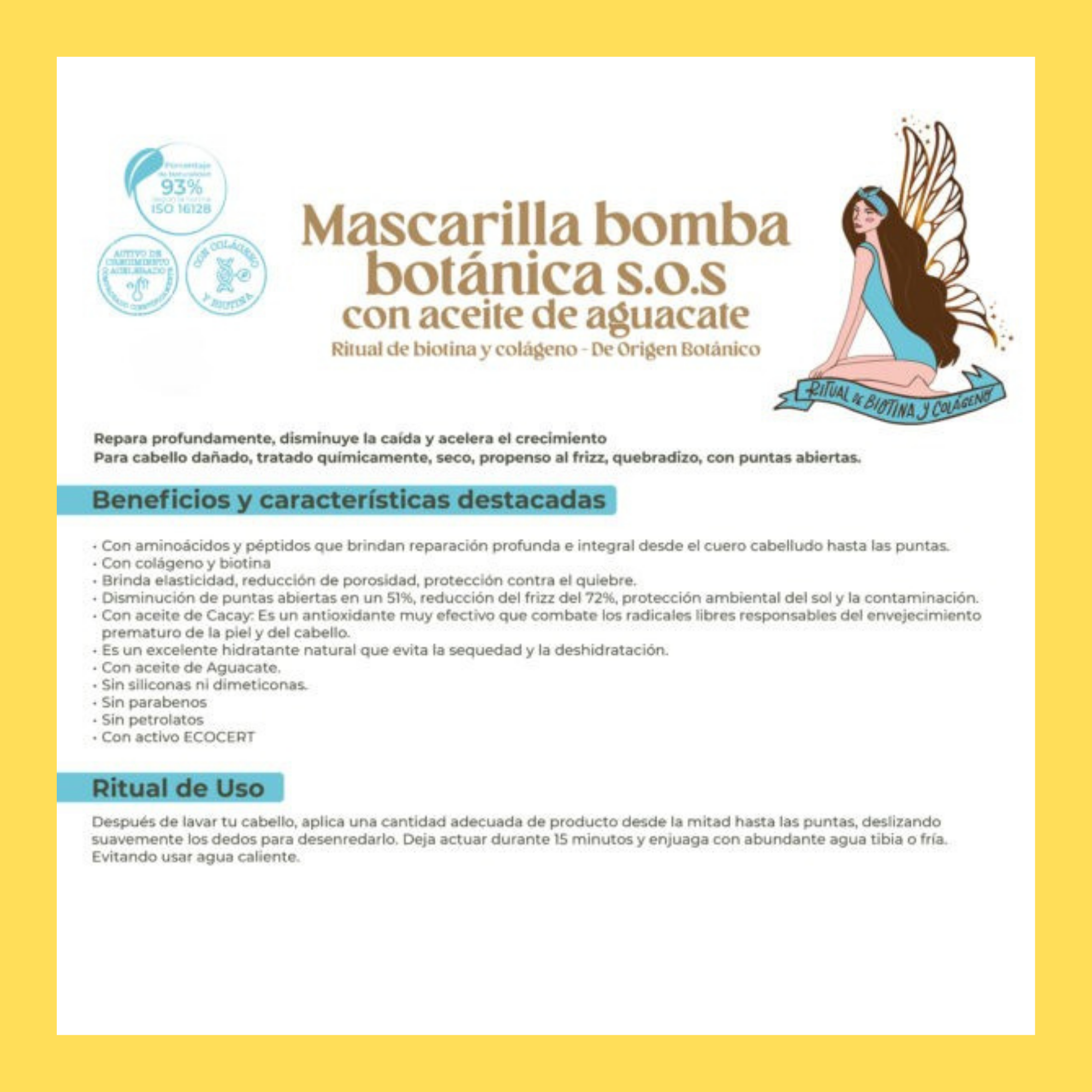 Ritual Botanico - Bomb Mask with Collagen + Biotin 400 ml