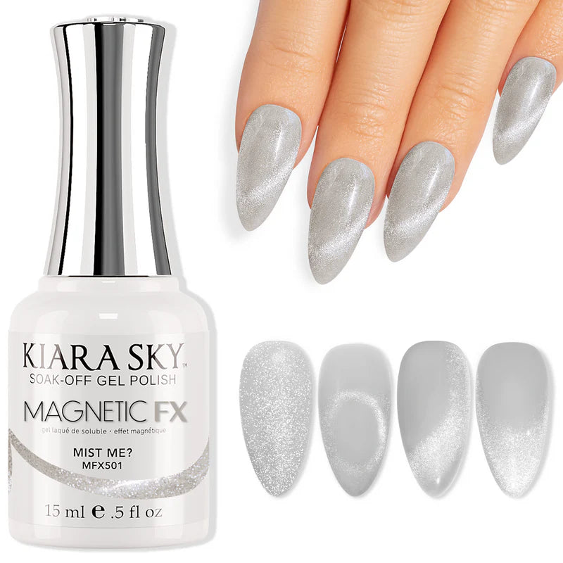 KIARA SKY Soak Off Gel Polish UV LED Magnetic FX 0.15 fl oz (Mist Me)