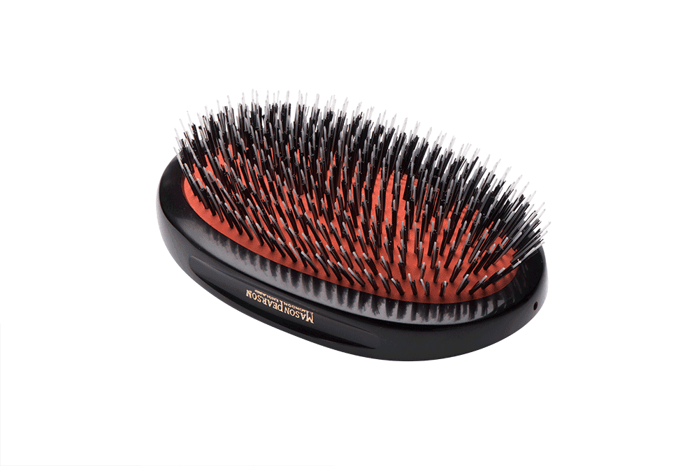 Mason Pearson Military Popular Bristle & Nylon Hairbrush - BN1M - Dark Ruby