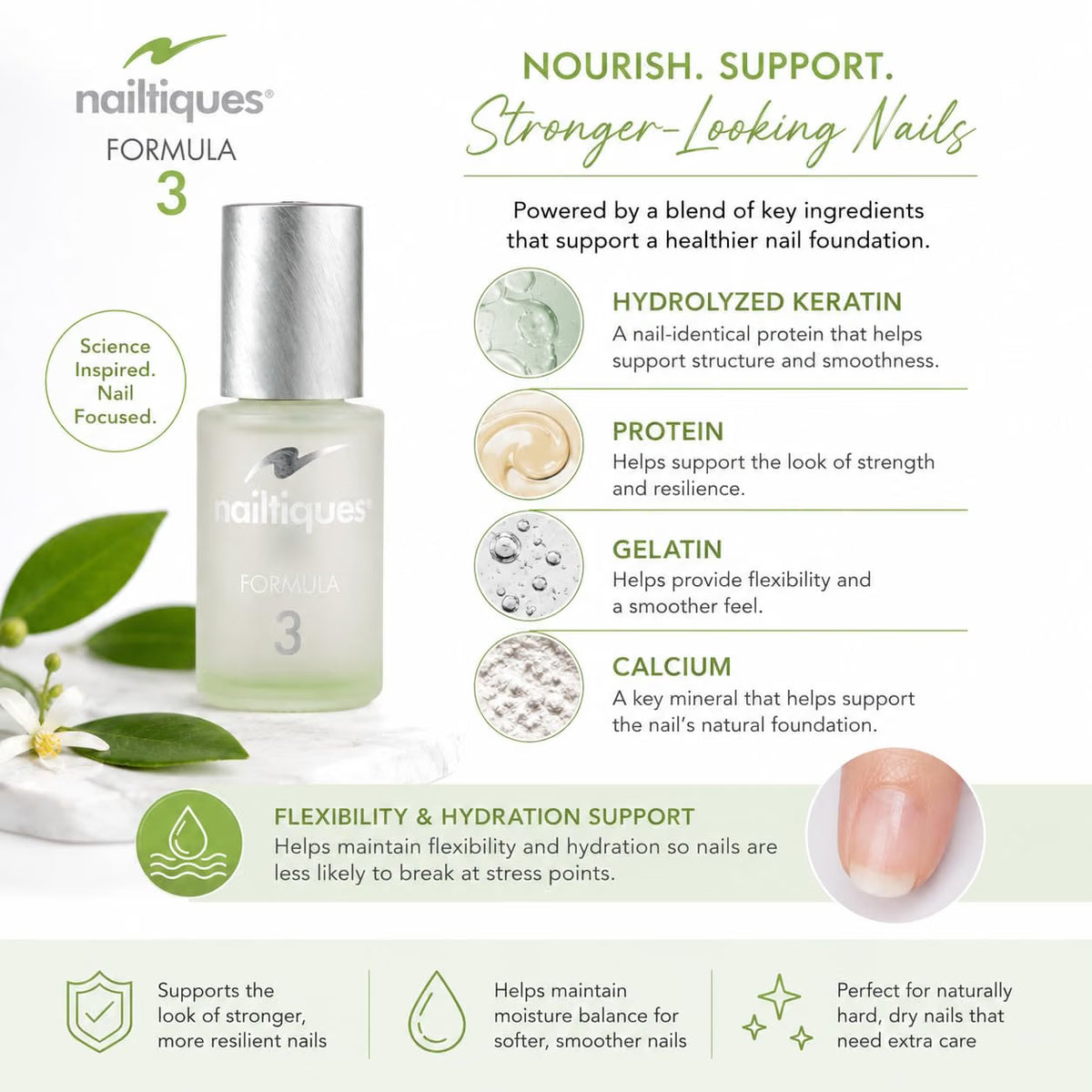 Nailtiques Formula 3 Nail Protein 0.5 oz