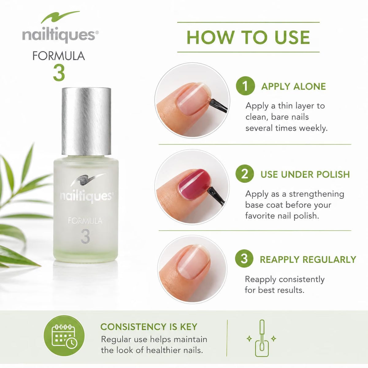 Nailtiques Formula 3 Nail Protein 0.5 oz