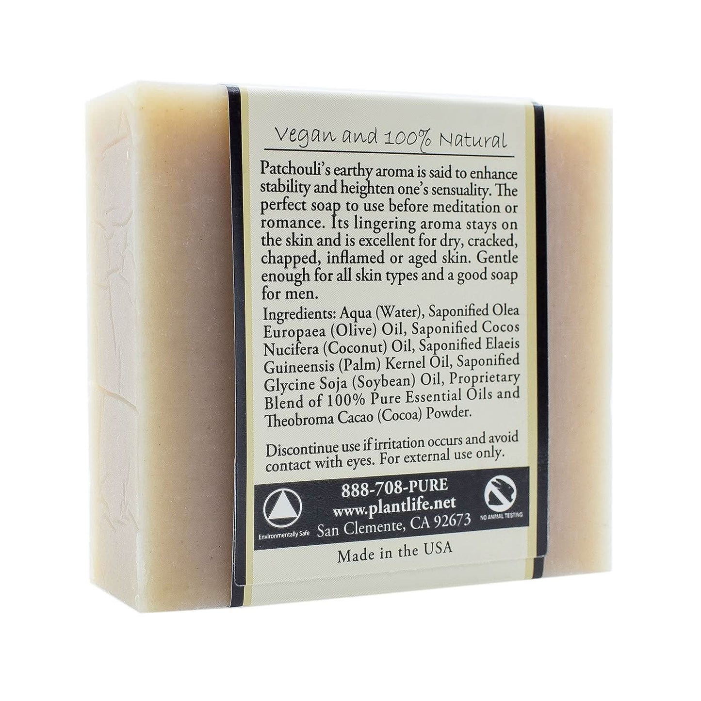 Plantlife Aromatherapy Herbal Soap Patchouli 4 oz