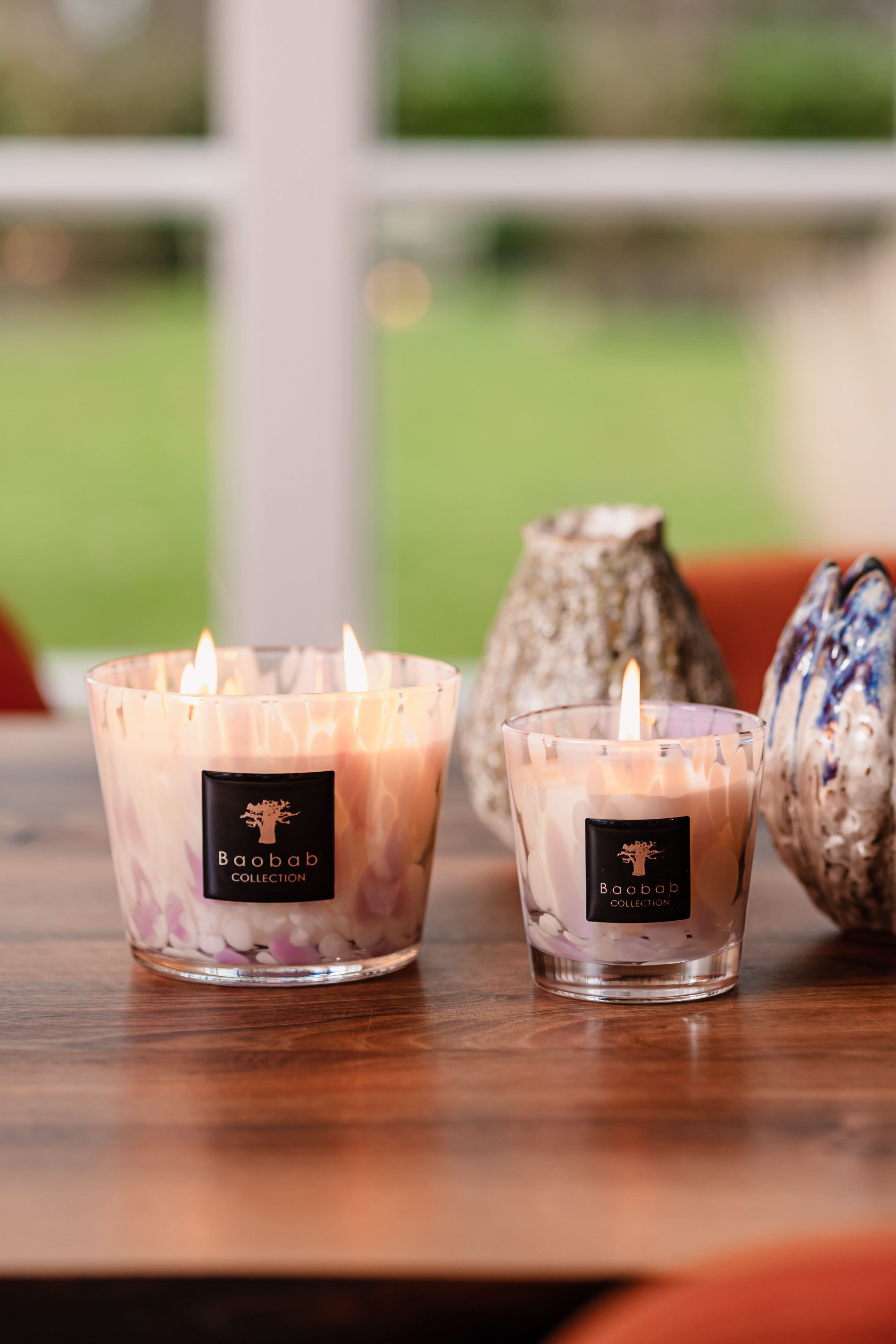 Baobab Collection White Pearls Candle – The Beauty Box