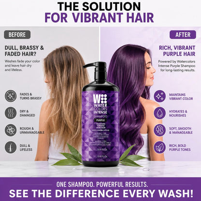 Watercolors Intense Color Depositing Shampoo, Purple 33.8 oz